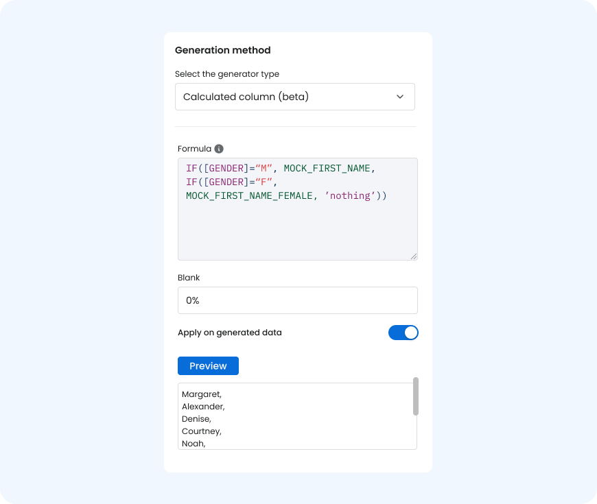 Create data in 3 steps